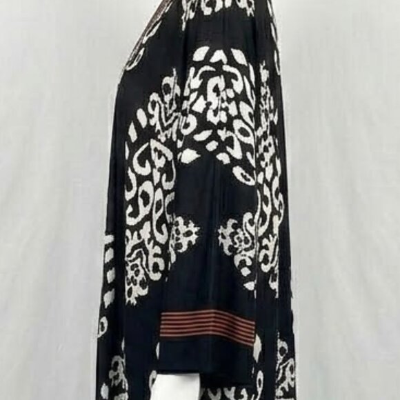 NWOT Chico's Bold Motif Printed Chiffon Kimono Boho Chic Artsy Duster L/XL - Picture 7 of 15